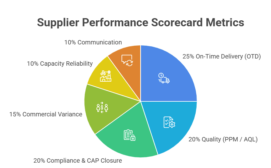 fashion Supplier Performance Scorecard