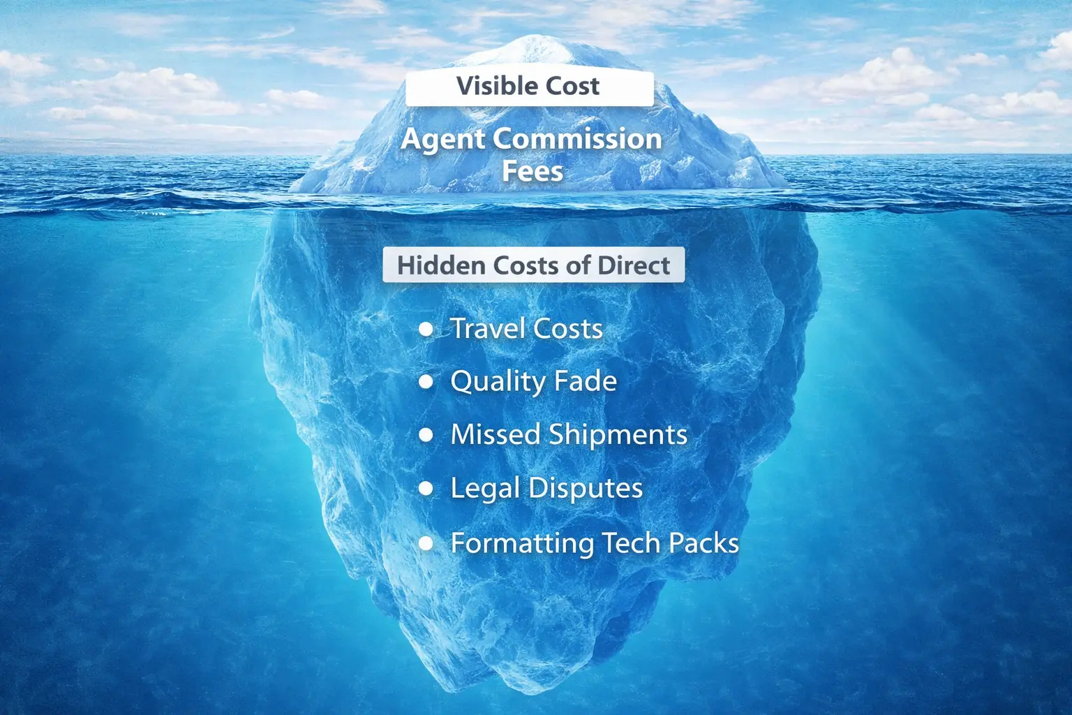 Garment Manufacturing The "Risk vs. Control" Infographic