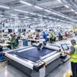 Wide view of a modern, highly automated Epsilon GS garment manufacturing factory in Bangladesh showcasing the advanced RMG sector.